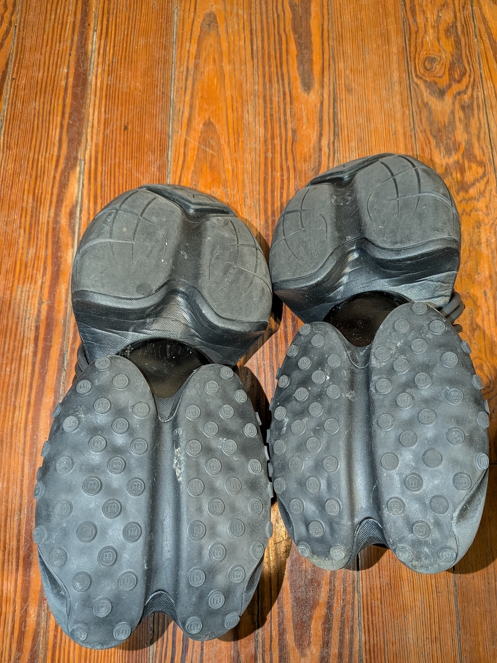 AUTHENTIC Balmain Men's Triple Black Unicorn Sneakers - Picture 3 of 6